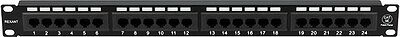 REXANT 04-0021 Панель коммутационная 19 quot;, 1U, 24 порта, UTP, RJ-45, CAT 5e REXANT