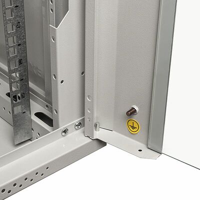 REXANT 04-0966-111 Настенный шкаф 19 quot; 9U 600×600×501 (ШxГxВ), дверь стекло, металлическая задняя стенка, боковые съемные стенки, RAL 7035 REXANT