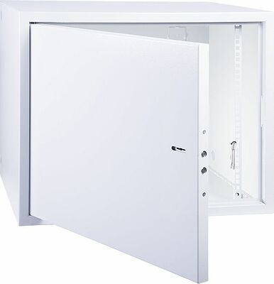 REXANT 04-2253 Шкаф настенный 19 quot; АНТИВАНДАЛЬНЫЙ распашной 10U 600×500×500мм, (ШxГxВ) RAL 7035 REXANT