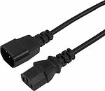 REXANT 04-2721 Шнур сетевой IEC 320 C13 – IEC 320 C14 3x0,75мм², 6А, длина 0,6м REXANT