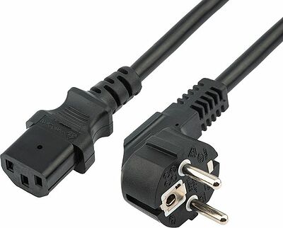REXANT 04-2733 Шнур сетевой СЕЕ 7/7 (Schuko) – IEC 320 C13 3x0,75мм², 6A, длина 1,8м REXANT