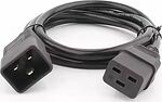 REXANT 04-2741 Шнур сетевой IEC 320 C19 – IEC 320 C20 3x1,5мм², 16A, длина 1,8м REXANT