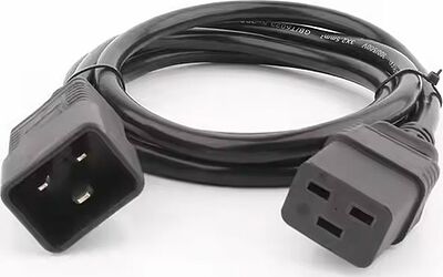 REXANT 04-2741 Шнур сетевой IEC 320 C19 – IEC 320 C20 3x1,5мм², 16A, длина 1,8м REXANT