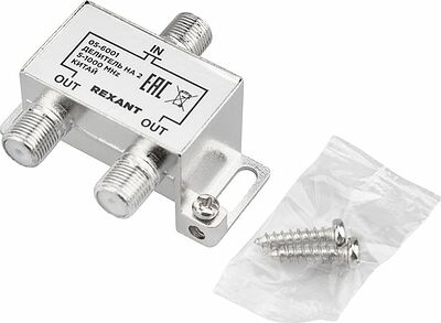 REXANT 05-6001 Делитель ТВх2 под F-разъем, 5-1000МГц REXANT