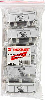 REXANT 05-6004 Делитель ТВх6 под F-разъем, 5-1000МГц REXANT