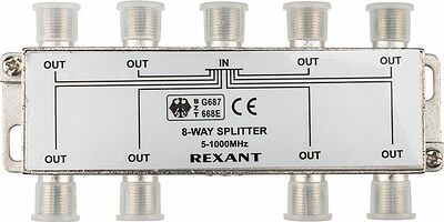 REXANT 05-6005 Делитель ТВх8 под F-разъем, 5-1000МГц REXANT