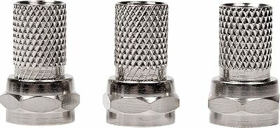 REXANT 05-6101 Делитель ТВx2 под F-разъем, 5-1000МГц, Silver (3 F-разъема в комплекте) REXANT