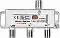 REXANT 05-6102 Делитель ТВх3 под F-разъем, 5-1000МГц, Silver (4 F-разъема в комплекте) REXANT