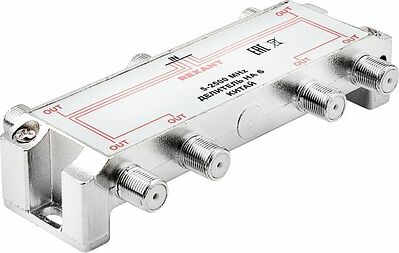 REXANT 05-6204 Делитель ТВх6 под F-разъем, 5-2500МГц СПУТНИК REXANT