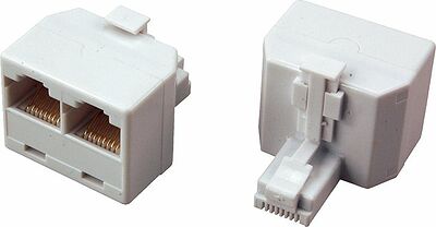 REXANT 06-0113-B Переходник сетевой LAN, штекер 8Р8С (RJ-45) -2 гнезда 8Р8С (RJ-45) REXANT 