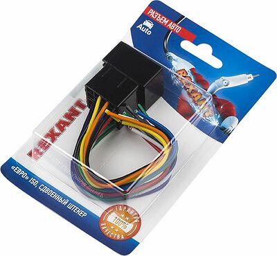 REXANT 06-0128-C Разъем для автомагнитолы quot;Евро quot; ISO, штекер сдвоенный, 1шт. REXANT