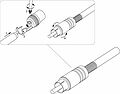 REXANT 06-0151-A2 Разъем аудио/видео, штекер RCA, винт, серебро, 2 шт. REXANT