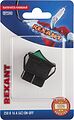 REXANT 06-0304-B Выключатель клавишный 250В 16А (4с) ON-OFF зеленый с подсветкой (1 шт/уп) REXANT