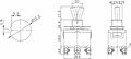 REXANT 06-0327-B Тумблер 250V 15А (6c) ON-ON двухполюсный (KN-202) REXANT (в упак. 1шт.)