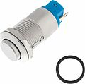 REXANT 06-0339-A Кнопка антивандальная Ø12 Б/Фикс (2с) OFF-(ON) выпуклая (A12-B2) REXANT (в упак. 1шт.)