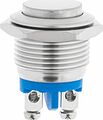 REXANT 06-0348-A Кнопка антивандальная Ø16 Б/Фикс (2с винт) OFF-(ON) выпуклая (A16-A3) REXANT (в упак. 1шт.)