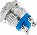 REXANT 06-0348-A Кнопка антивандальная Ø16 Б/Фикс (2с винт) OFF-(ON) выпуклая (A16-A3) REXANT (в упак. 1шт.)