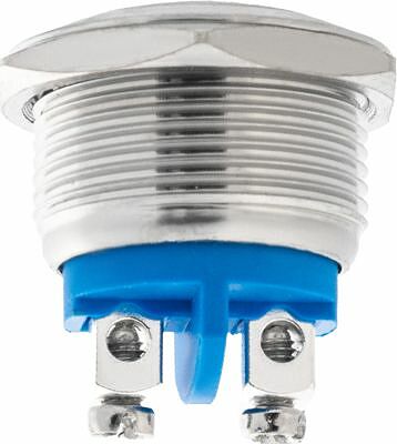 REXANT 06-0357-B Кнопка антивандальная Ø19 Б/Фикс (2с винт) OFF-(ON) сфера (PBS-28В, A19-A2) REXANT (в упак. 1шт.)