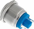 REXANT 06-0358-B Кнопка антивандальная Ø19 Б/Фикс (2с) OFF-(ON) выпуклая (PBS-28В-4) REXANT (в упак. 1шт.)