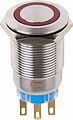 REXANT 06-0371-B Кнопка антивандальная Ø19 250В Фикс (5с) ON-OFF/OFF-ON подсв/красная REXANT (в упак. 1шт.)