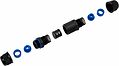 REXANT 07-5960 Кабельный коннектор I-образный (3PIN 0,5-1,5мм2) IP68 REXANT