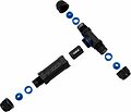REXANT 07-5962 Кабельный коннектор T-образный (3PIN 0,5-2,5мм2) IP68 REXANT