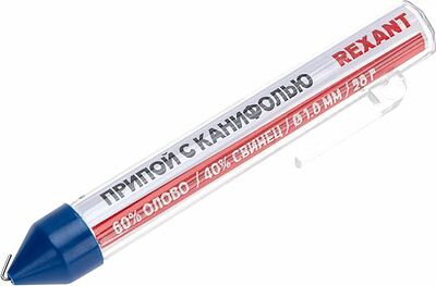 REXANT Припой с канифолью d=1 мм, 20 г. REXANT 09-3103 (09-3103)