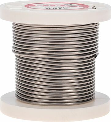 REXANT 09-3122 Припой без канифоли ПОС-61, 100г, Ø1,5мм, (олово 61%, свинец 39%), катушка REXANT