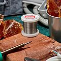 REXANT 09-3171 Припой с канифолью ПОС-61, 100г, Ø1мм, (олово 61%, свинец 39%), катушка REXANT