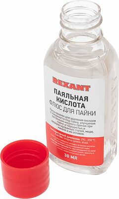 REXANT 09-3610-1 Флюс для пайки, ПАЯЛЬНАЯ КИСЛОТА, 30мл, блистер REXANT