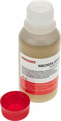 REXANT 09-3637 Флюс для пайки, КИСЛОТА ОРТОФОСФОРНАЯ 75%, 100мл, флакон REXANT