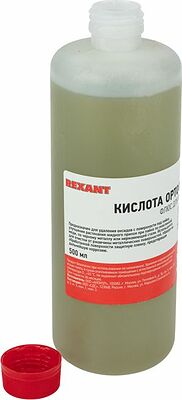 REXANT 09-3638 Флюс для пайки, КИСЛОТА ОРТОФОСФОРНАЯ 75%, 500мл, флакон REXANT