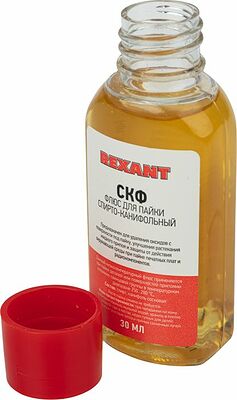REXANT 09-3640-1 Флюс для пайки, СКФ (спирто-канифольный), 30мл, блистер REXANT