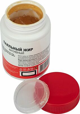 REXANT 09-3672 Флюс для пайки, паяльный жир АКТИВНЫЙ, 100мл, банка REXANT