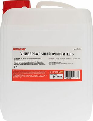 REXANT 09-4112 Очиститель универсальный, 5л, канистра (абсолютированный 99,7%) REXANT