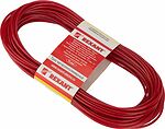 REXANT 09-5125-1 Трос стальной в ПВХ оплетке d=2,5мм, красный (моток 20м) REXANT