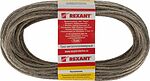 REXANT 09-5140 Трос стальной в ПВХ оплетке d=4,0мм, прозрачный (моток 20м) REXANT