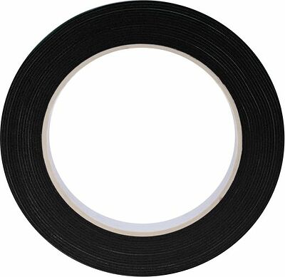 REXANT 09-6125 Двухсторонний скотч, вспененная ЭВА-основа, черный, 25мм, ролик 5м REXANT