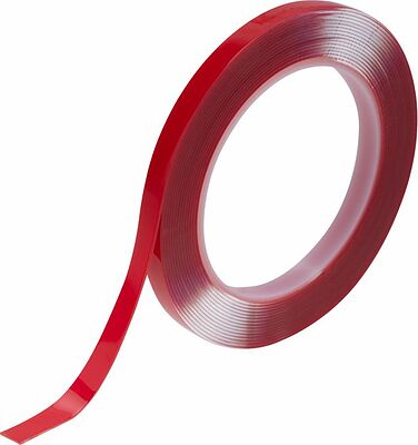 REXANT 09-6509 Двухсторонний скотч, акриловая основа, прозрачный, 9мм, ролик 5м REXANT