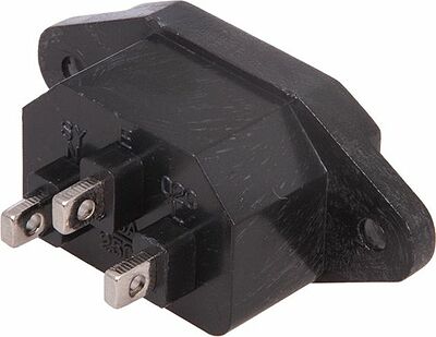 REXANT 11-0002-9 Сетевое гнездо на корпус (1 шт. ) (пакет БОПП) REXANT