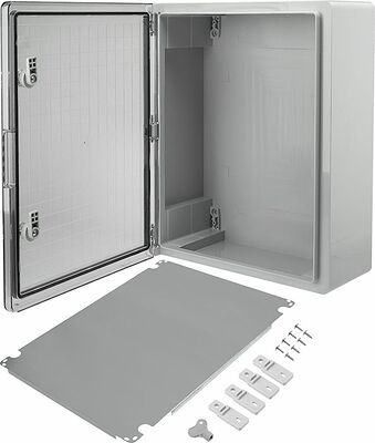 REXANT 11-0414 Корпус пластиковый ЩМПп с прозрачной дверцей и монтажной панелью 500х400х180мм, АБС, УХЛ1, IP65 REXANT