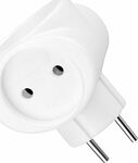 REXANT 11-1064 Тройник электрический 6А б/з белый 220 В REXANT