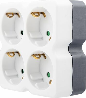 REXANT 11-1073 Четверник электрический 16А с/з белый REXANT