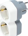 REXANT 11-1087 Двойник электрический 16А с/з и защитными шторками, белый REXANT 