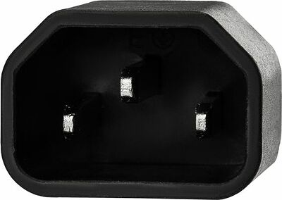 REXANT 11-1161 Шнур сетевой, разъем IEC 320 C13 - разъем IEC 320 C14, кабель 3x0,75 мм², длина 1,5 метра (PE пакет) REXANT