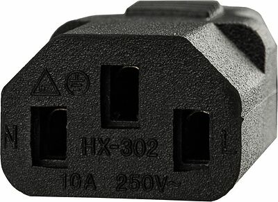 REXANT 11-1161 Шнур сетевой, разъем IEC 320 C13 - разъем IEC 320 C14, кабель 3x0,75 мм², длина 1,5 метра (PE пакет) REXANT