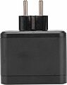 REXANT 11-1252 Двойник электрический Куб 16А с/з + 2хUSB-A 2,4А + USB Type-C 3А с ночной подсветкой, черный REXANT