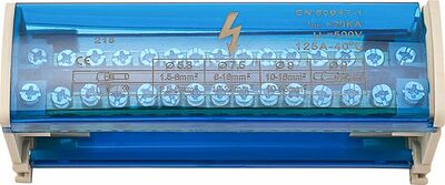 REXANT 11-2302-15 Шина на DIN-рейку в корпусе (кросс-модуль) 2х15 REXANT