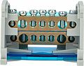 REXANT 11-2302-7 Шина на DIN-рейку в корпусе (кросс-модуль) 2х7 REXANT