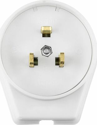 REXANT 11-8519 Вилка ВШ для электрической плиты 40А, 250В 2Р+РЕ (ОУ) белая REXANT